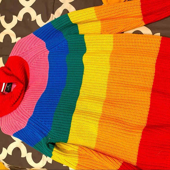 Lazy Oaf Rainbow Knit Rollneck - Picture 5 of 5